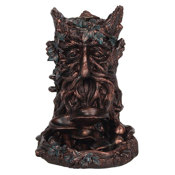Bronze Effect Tree Man Backflow Incense Burner - GiftMasters.co.uk