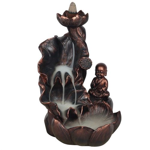 Bronze Effect Buddha Backflow Incense Burner - Buy  at GiftMasters.co.uk