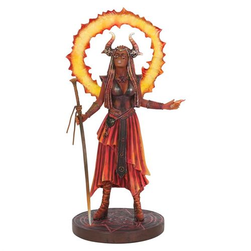Fire Elemental Sorceress Figurine by Anne Stokes - Buy  at GiftMasters.co.uk