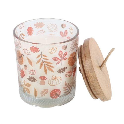 Autumn Leaves Warm Vanilla Candle - GiftMasters.co.uk