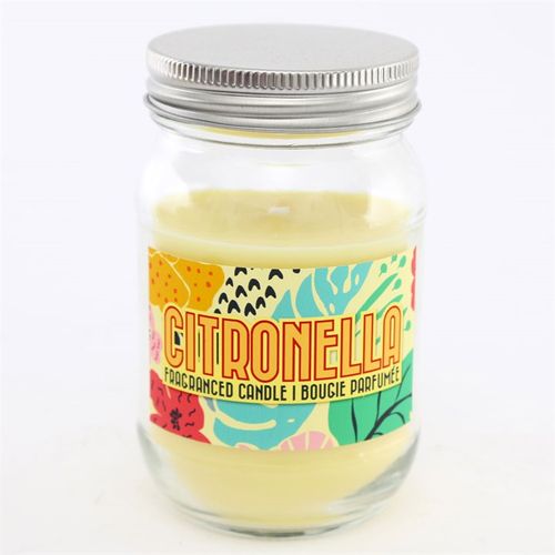 12cm Citronella Mason Jar Candle - Buy  at GiftMasters.co.uk