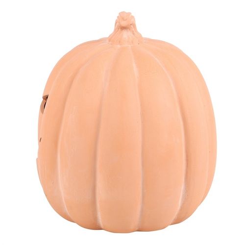 22cm Terracotta Pumpkin Ornament - GiftMasters.co.uk