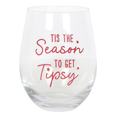 Season to Get Tipsy Stemless Glass - Buy  at GiftMasters.co.uk