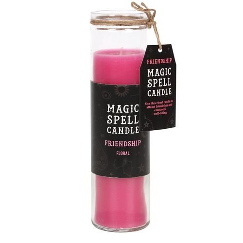 Floral 'Friendship' Spell Tube Candle - Buy  at GiftMasters.co.uk