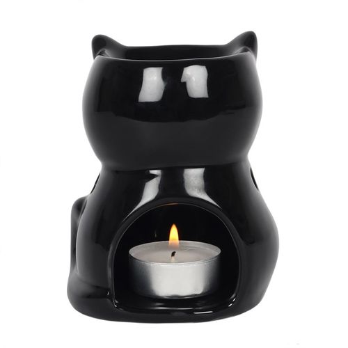 Black Cat Oil Burner - GiftMasters.co.uk