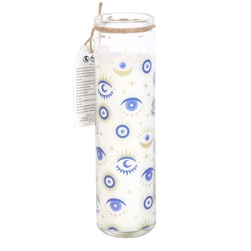 All Seeing Eye White Sage Tube Candle - GiftMasters.co.uk