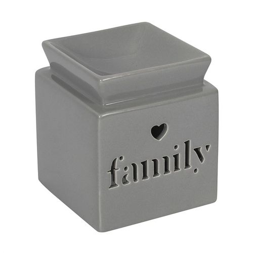 Grey Family Cut Out Oil Burner and Wax Warmer - Buy  at GiftMasters.co.uk