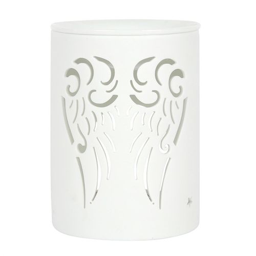 White Angel Wings Cut Out Oil Burner - Buy  at GiftMasters.co.uk
