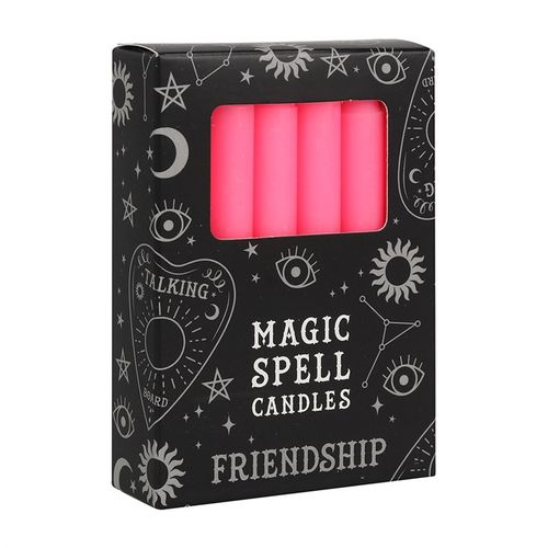 Set of 12 Pink 'Friendship' Spell Candles - Buy  at GiftMasters.co.uk