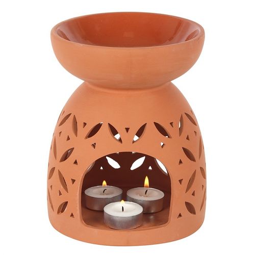 Giant Terracotta Oil Burner and Wax Warmer - GiftMasters.co.uk