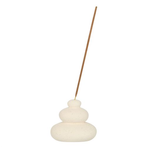 Cream Speckle Balancing Stones Incense Stick Holder - Buy  at GiftMasters.co.uk