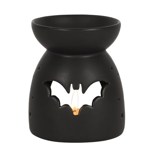 Black Bat Cut Out Oil Burner - Buy  at GiftMasters.co.uk