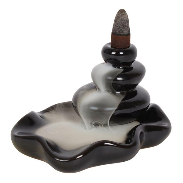 Large Pebbles Backflow Incense Burner - GiftMasters.co.uk