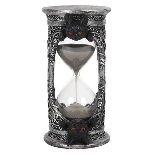 17cm Black Cat Hourglass Timer - Buy  at GiftMasters.co.uk