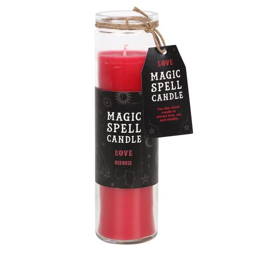 Rose 'Love' Spell Tube Candle - Buy  at GiftMasters.co.uk