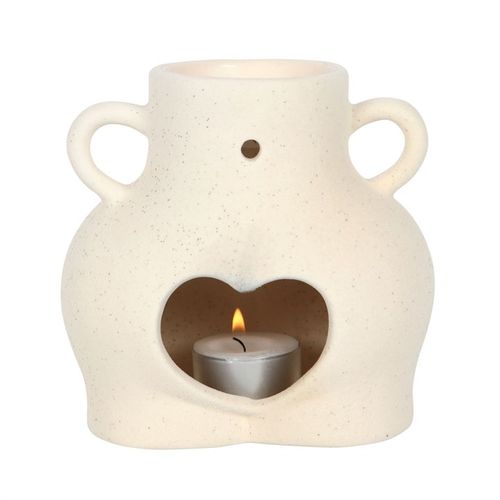 Cream Speckle Bum Oil Burner - Buy  at GiftMasters.co.uk