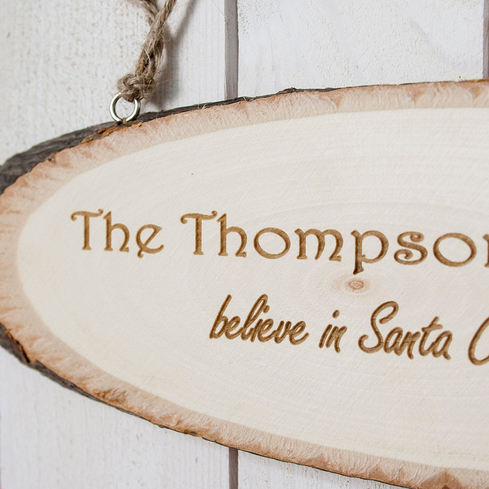 We Believe In Christmas Wooden Sign - Buy Wooden Signs at GiftMasters.co.uk